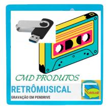 Pen drive 8gb com Músicas = Flashback Internacional Anos 60's, 70's, 80's e 90's (mp3)