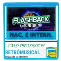 Pen Drive 8gb com Músicas = Flashback Nac. e Intern. Anos 70's, 80's, 90's aos 00's
