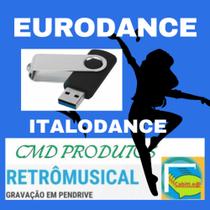 Pen drive 8gb com Músicas Playlist Euro Dance e Italo Dance mp3