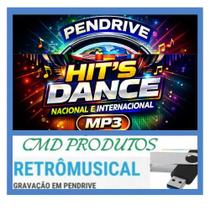 Pen drive 8gb com Músicas Playlist Hits Dance Nacional e Internacional mp3