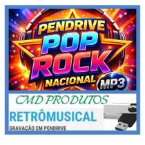Pen drive 8gb com Músicas Playlist Pop Rock Nacional mp3