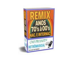 Pen drive 8gb com Músicas - Remix Nac. e Internac. Anos 70's á 00's (mp3)