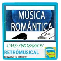Pen drive 8gb com Músicas = Românticas (Nac. e Intern.) - Anos: 70's á 00's (mp3) Playlist Numerada