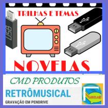 Pen drive 8gb com Músicas Temas e Trilha Sonora de Novelas