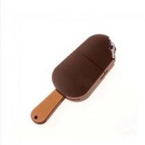 Pen Drive 8GB Formato Picolé de Chocolate Sorvete - Memória USB Criativa Brinde em Silicone