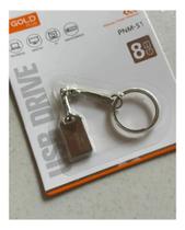 Pen Drive 8GB Gold Plus USB Mini Chaveiro