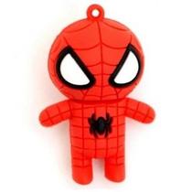 Pen Drive 8GB Homem-Aranha Spider-Man Marvel Vingadores Boneco Borracha USB 2.0