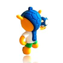 Pen Drive 8GB Mascote Fuleco Copa do Mundo 2014 Brasil Personagem em Borracha