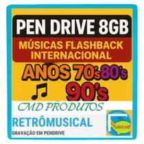 Pen drive 8gb = Músicas Internacional(Flashback e Anos 70's, 80's e 90's) (mp3) Pen drive 8gb = Músicas Internacional(Flashback e Anos 70's, 80's e 90's) (mp3)