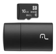 Pen Drive Adaptador Micro Sd + Cart Sd 16 Gb Class10 Mc162 Multilaser Pen Drive Adaptador Micro Sd + Cart Sd 16 Gb Class10 Mc162 Multilaser