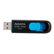 Pen Drive Adata UV128, 32GB, USB 3.2, Preto e Azul - AUV128-32G-RBE