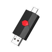 Pen Drive Aiibe 64GB USB-C + USB-A Porta Dupla Vermelho