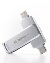 Pen Drive BLANBOK+ 256GB com Certificação MFi - Compatível com iPhone, iPad e Android