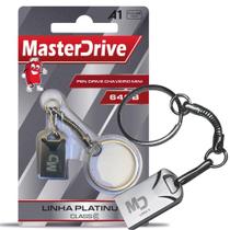 Pen Drive Chaveiro Mini Linha Platinum 64Gb Masterdrive
