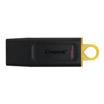 Pen Drive DataTraveler Exodia 128GB Kingston com Conexão USB 3.2, Preto/Amarelo - DTX/128GB