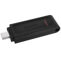 Pen Drive de 128GB Kingston Datatraveler 70 DT70 USB-C - Preto