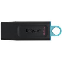 Pen Drive de 64GB Kingston Datatraveler Exodia DTX USB 3.2 - Preto/Azul Pen Drive de 64GB Kingston Datatraveler Exodia DTX USB 3.2 - Preto/Azul