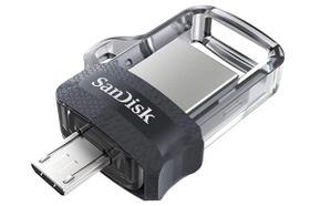 Pen Drive Dual Drive 32GB, 64GB ou 128GB USB 3.0, Ultra Dual, Drive, OTG, Sddd3, Sandisk Pen Drive Dual Drive 32GB, 64GB ou 128GB USB 3.0, Ultra Dual, Drive, OTG, Sddd3, Sandisk