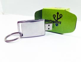 Pen drive Ecológico Fit Elegance Cromado 8 GB e 16 GB - Linha rECOdrive