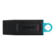 Pen Drive Exodia 64GB USB 3.2 DTX64GB Preto e Azul Kingston
