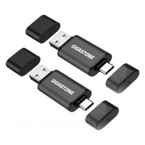 Pen Drive Gigastone 128GB Dual USB C+A Pacote com 2