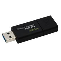Pen Drive Kingston Datatraveler 100 G3 256GB USB 3.0 - DT100G3/256GB Pen Drive Kingston Datatraveler 100 G3 256GB USB 3.0 - DT100G3/256GB