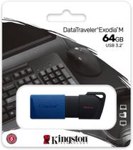 Pen drive kingston datatraveler exodia m 64gb usb 32 dtxm64gb