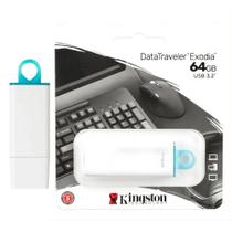 Pen Drive Kingston DataTraveler Exodia USB 3.2 64GB Branco Pen Drive Kingston DataTraveler Exodia USB 3.2 64GB Branco