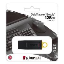 Pen Drive Kingston DTX-128 Exodia - 128GB - Preto