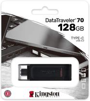 Pen Drive Kingston Usb-c Data Traveler 128gb Usb 3.2 Preto