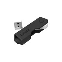 Pen Drive Lexar JumpDrive TwistTurn2 128GB, Flash Drive, USB 2.0, Preto e Branco- LJDTT2-128ABNABK
