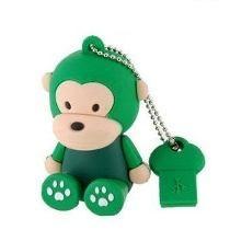 Pen Drive Macaco de Silicone 8GB - Flash Drive Divertido Formato Animal com Chaveiro Pen Drive Macaco de Silicone 8GB - Flash Drive Divertido Formato Animal com Chaveiro