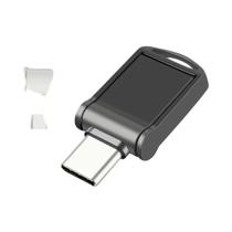 Pen Drive Metal Preto E Prata Tipo-C 128GB 64GB 32GB 16GB 8GB 4GB, Memória Profissional Para