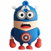Pen Drive Minion Capitão América 8GB - Personagem Marvel e Meu Malvado Favorito Pen Drive Minion Capitão América 8GB - Personagem Marvel e Meu Malvado Favorito
