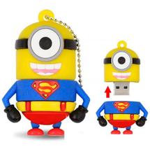 Pen Drive Minion Superman 8GB - Boneco Divertido Herói DC Memória Flash USB Pen Drive Minion Superman 8GB - Boneco Divertido Herói DC Memória Flash USB