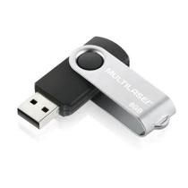 Pen Drive Multilaser 8GB Preto Twist PD587