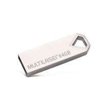 Pen drive Multilaser Diamond 64GB USB 2,0 Metálico - PD852