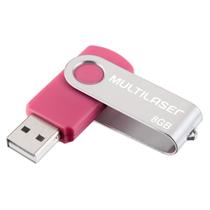 Pen Drive Multilaser Pd687 Twist2 08 Gb Usb 2.0 Rosa