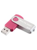 Pen Drive Multilaser Pd687 Twist2 08 Gb Usb 2.0 Rosa