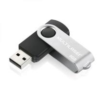 Pen Drive Multilaser Twist 8Gb Usb Leitura 10Mbs Gravação 3Mbs Preto Pd587