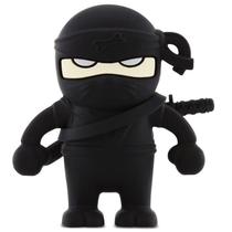 Pen Drive Ninja Preto 8GB com Espada - Pendrive Criativo Personagem Boneco Guerreiro Pen Drive Ninja Preto 8GB com Espada - Pendrive Criativo Personagem Boneco Guerreiro