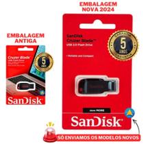 Pen Drive ORIGINAL Sandisk Cruzer Blade 64gb Z50 - Enviamos no mesmo dia Pen Drive ORIGINAL Sandisk Cruzer Blade 64gb Z50 - Enviamos no mesmo dia