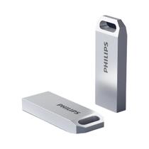 Pen Drive Philips USB De Alta Velocidade 20 8GB 16GB 32GB 64GB 128GB Armazenamento Externo Metálico