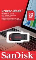 Pen Drive San Disk De 32gb Cruzer Blade