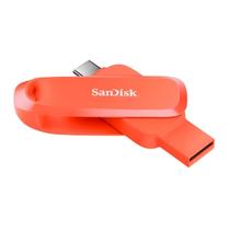 Pen Drive SanDisk 64GB, Tipo C e Tipo A, Laranja - SDDDC6-064G-G46NO Pen Drive SanDisk 64GB, Tipo C e Tipo A, Laranja - SDDDC6-064G-G46NO