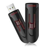 Pen Drive SanDisk Cruzer Glide 64GB USB 3.0 Preto/Vermelho