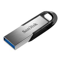 Pen drive sandisk cruzer ultra flair 64gb usb 3.0 preto/prata - sdcz73-064g-g46