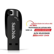 Pen Drive SanDisk CZ410 USB 3.0 Ultra Shift 128GB 64GB 32GB - Flash Drive Para Carro