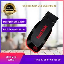 Pen Drive SanDisk CZ50 USB 2.0 De 128GB 64GB 32GB 16GB Mini Para Computador Pen Drive SanDisk CZ50 USB 2.0 De 128GB 64GB 32GB 16GB Mini Para Computador