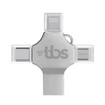 Pen Drive Tbs 4 Em 1 Usb Usb-C Lightning E Micro Usb 64Gb